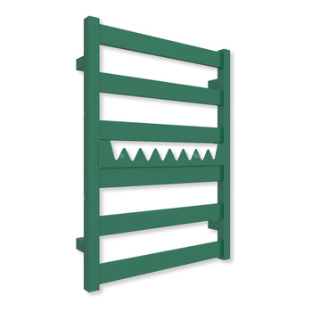 Grzejnik drabinkowy TERMA VIVO, podłączenie SX, wym. 670 x 500 mm, kolor zielony turkusowy RAL6016 (farba), moc 275W
