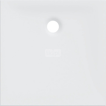 Brodzik kwadratowy Geberit Nemea: 80x80x3.5cm, Biały / Matowy