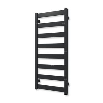 Grzejnik elektryczny TERMA VIVO ONE 910 x 400 mm, kolor metaliczny szary, moc 300 W, podłączenie E1, kabel spiralny z wtyczką szary