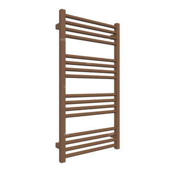 Grzejnik drabinkowy TERMA FIONA, podłączenie PX, wym. 900 x 480 mm, kolor brązowy oliwkowy RAL8008, moc 375W