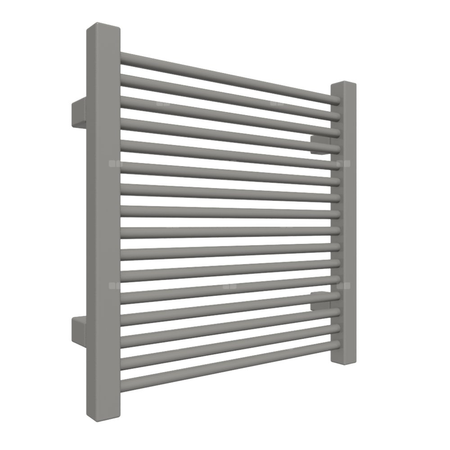 Grzejnik elektryczny TERMA MIKE 430 x 435 mm, kolor grafit, moc 200 W, podłączenie E8, kabel prosty z wtyczką