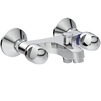 Bateria wannowo-natryskowa natynkowa 199x169x73 mm, wylewka 151 mm 12 l/min (3 bary) - ALPHA NEW