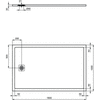 ULTRAFLAT S Brodzik 160x100 CONC GR RECT