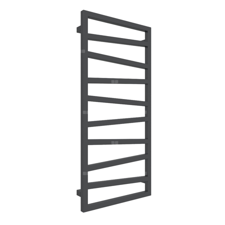 Grzejnik drabinkowy TERMA ZIGZAG, podłączenie Z1, wym. 1070 x 500 mm, kolor czarny pieprz, moc 406W