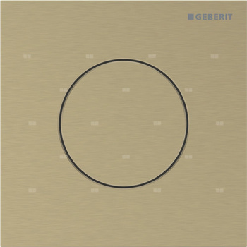 Pneumatyczny zawór spłukujący Geberit do pisuaru, ręczny, Typ 40, stal nierdzewna mosiądz, okrągły