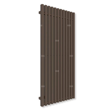 Grzejnik elektryczny TERMA TRIGA E 1300 x 580 mm, kolor szlachetny brąz, moc 1000 W, podłączenie E1, kabel spiralny z wtyczką