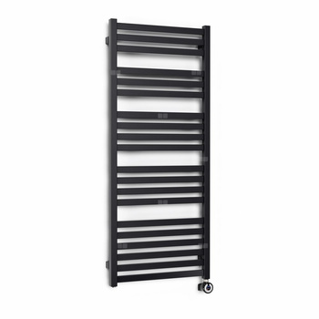 CONCEPT Grzejnik el. Malta 710/400, czarny mat, podł ES, kabel prosty bez wtyczki z maskownicą