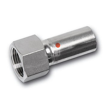 Przejściówka SANHA NiroTherm Press, stal nierdzewna, 22 mm x 1/2'' (zz x GW)