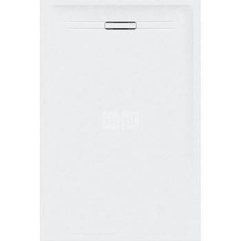 Brodzik prostokątny Geberit Sestra: 90x70x4cm, Biały / Struktura łupka