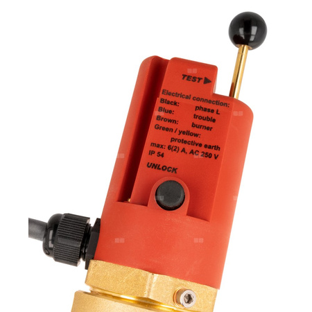 Elektromechaniczny czujnik niskiego poziomu wody AFRISO WMS-WP6 z blokadą do kotłów gazowych C.O.