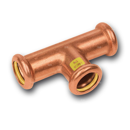 Trójnik SANHA Press Gas Cu 22 mm x 18 mm x 18 mm (zw x zw x zw)