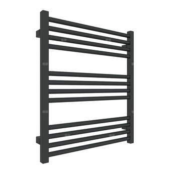 Grzejnik drabinkowy TERMA FIONA, podłączenie PX, wym. 660 x 580 mm, kolor czarny jak kruk soft RAL9005, moc 327W