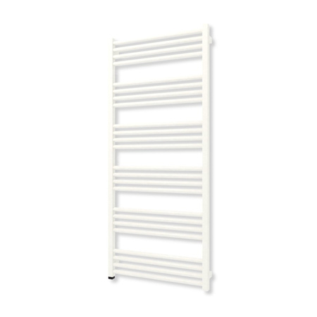 Grzejnik elektryczny TERMA FIONA ONE 1380 x 600 mm, kolor biały drogowy RAL9016, moc 800 W, podłączenie E1, kabel prosty z wtyczką czarny