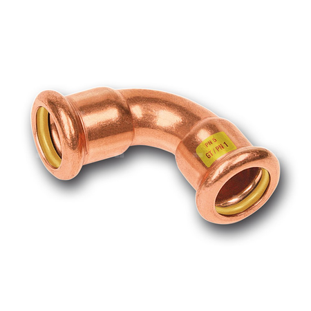 Łuk 90' SANHA Press Gas, Cu, 15 mm (zw x zw)