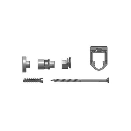 Zestaw mocowań do domów prefabrykowanych Kermi 1WA 30 mm, typ 11-33, 3. wspornik od BL1800
