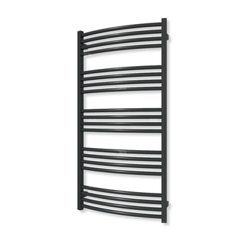 Grzejnik drabinkowy TERMA LENA, podłączenie ZX, wym. 1140 x 580 mm, kolor czarny jak kruk mat RAL9005 (farba), moc 566W