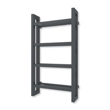 Grzejnik drabinkowy TERMA STAND, podłączenie SX, wym. 920 x 500 mm, kolor szary antracytowy RAL7016 (farba), moc 486W