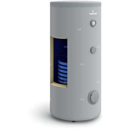 CONCEPT Podgrzewacz cwu 300l, emaliowany, z pojedynczą wężownicą spiralną, w izolacji z poliuretanu, w obudowie ze skay-u