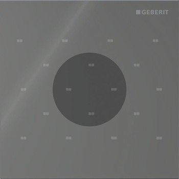 Elektroniczny zawór spłukujący Geberit do pisuaru, zasilanie bateryjne, Typ 40, szkło lava, okrągły