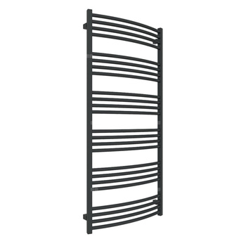 Grzejnik drabinkowy TERMA LENA, podłączenie Z8, wym. 1380 x 636 mm, kolor czarny jak kruk soft RAL9005, moc 731W
