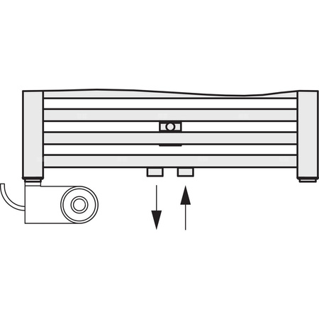 Grzejnik drabinkowy KERMI DUETT, wym. 1188 x 934 mm, kolor biały, moc 1597W