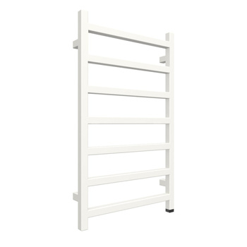 Grzejnik elektryczny TERMA SIMPLE ONE 500 x 840 mm, kolor biały drogowy RAL9016, moc 300 W, podłączenie E8, kabel prosty bez wtyczki 1,5m biały