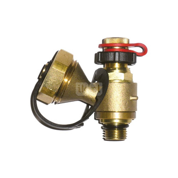 Zawór regulacyjno-pomiarowy HERZ 0284 mosiądz (czerwony), 1/4'' Gwint zewnętrzny