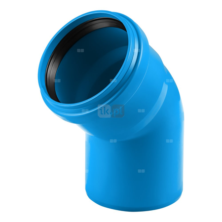 Kolano 67' MAGNAPLAST Ultra dB UDBB, PP-m (niebieski), DN 110 (wz x ww), do kanalizacji