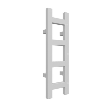 Grzejnik drabinkowy TERMA EASY, podłączenie O1, wym. 640 x 200 mm, kolor efekt chromu