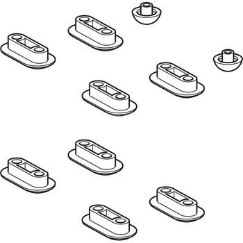 Zestaw podkładek wyrównujących do siedziska i pokrywy deski sedesowej, do Geberit AquaClean Tuma / Sela (produkowanych do 2018 roku): Biały