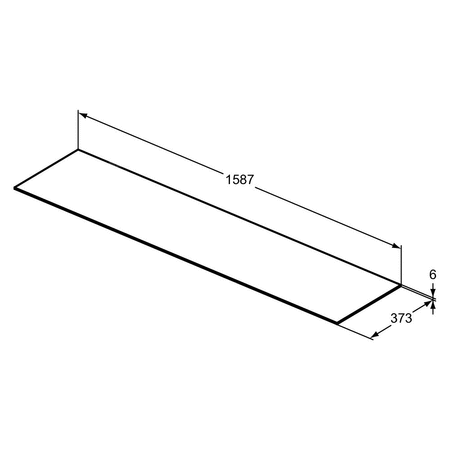 CONCA BLAT CERAM. 160X37 CM WHM BC/NC