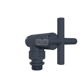 Zestaw reg. kątowy MINIMALIST, GZ 1/2"-fi16x2, fi15, Farba \ RAL 5011