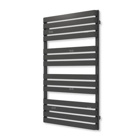 Grzejnik elektryczny TERMA WARP T 1110 x 600 mm, kolor heban, moc 600 W, podłączenie E1, kabel prosty z wtyczką czarny