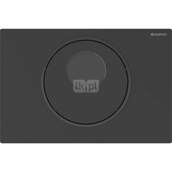Elektroniczny zestaw uruchamiający WC Geberit, IR, Sigma10, 8cm(2016), stal nierdzewna, czarny mat, easy-to-clean