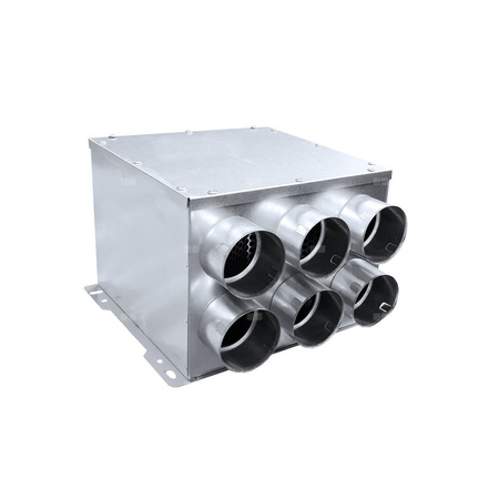 Rozdzielacz TopFlex Metal przelotowy dwurzędowy z izolacją wewnętrzną DN160/przyłącza 6 x DN75