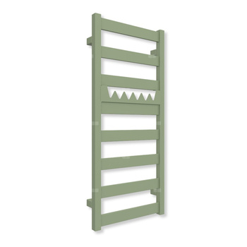 Grzejnik drabinkowy TERMA VIVO, podłączenie Z1, wym. 910 x 400 mm, kolor zielony blady RAL6021 (farba), moc 295W