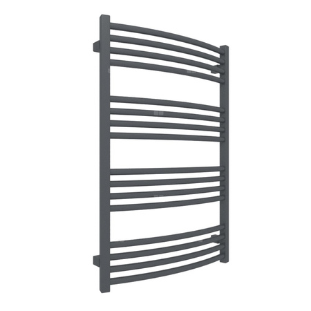 Grzejnik drabinkowy TERMA LENA, podłączenie ZX, wym. 900 x 600 mm, kolor metaliczna czerń (farba), moc 460W