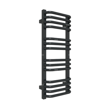 Grzejnik drabinkowy TERMA Alex, podłączenie SX, wym. 760 x 300 mm, kolor czarny jak kruk mat RAL9005, moc 257W
