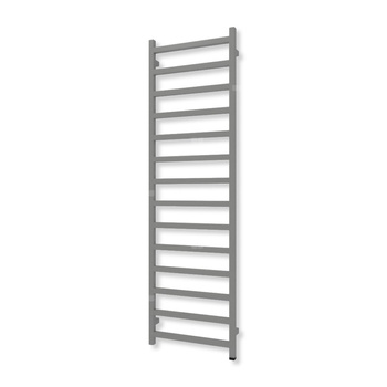 Grzejnik elektryczny TERMA SIMPLE ONE 1680 x 500 mm, kolor szary kurz RAL7037, moc 600 W, podłączenie E8, kabel prosty z wtyczką biały