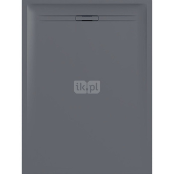 Brodzik prostokątny Geberit Sestra: 140x70x4cm, Grafit / Struktura łupka