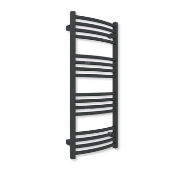 Grzejnik drabinkowy TERMA LENA, podłączenie SX, wym. 900 x 400 mm, kolor czarny jak kruk mat RAL9005 (farba), moc 326W