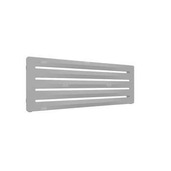 Grzejnik drabinkowy TERMA Aero H, podłączenie YL, wym. 410 x 1200 mm, kolor jasne aluminium metaliczny RAL9006, moc 480W