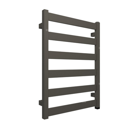 Grzejnik elektryczny TERMA VIVO ONE 670 x 500 mm, kolor błyszczący żwir, moc 300 W, podłączenie E8, kabel prosty bez wtyczki szary