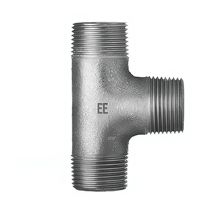 Trójnik ODLEWNIA ZAWIERCIE 135/135 90' żeliwo (ocynk) 1'' (GZ gazowy stożkowy x GZ gazowy stożkowy x GZ gazowy stożkowy)