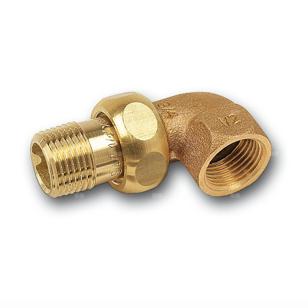 Śrubunek 45' SANHA PURAFIT trzyczęściowy, Cu, 2'' (GZ)