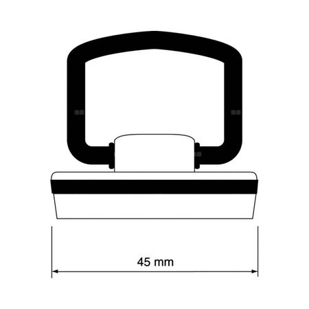 Korek do spustu 45mm z uchwytem CHROM