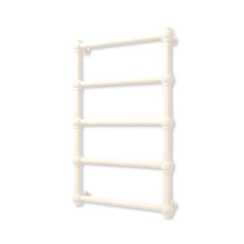 Grzejnik elektryczny TERMA RETRO 800 x 500 mm, kolor biały kremowy RAL9001, moc 200 W, podłączenie E8, kabel prosty bez wtyczki z maskownicą szary