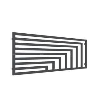 Grzejnik drabinkowy TERMA ANGUS H, podłączenie YP, wym. 680 x 1780 mm, kolor czarny pieprz, moc 1022W