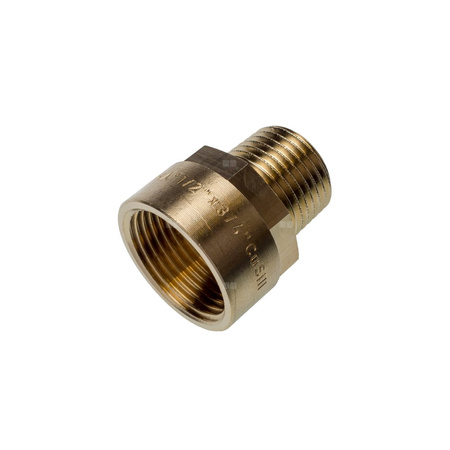 Nypel SANHA PURAFIT redukcja, mosiądz, 1/2'' x 3/8'' (GW x GZ)