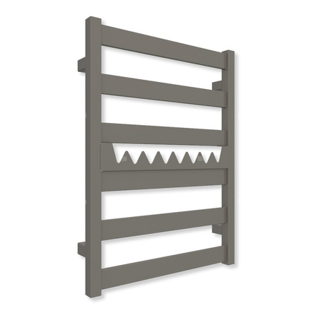 Grzejnik drabinkowy TERMA VIVO, podłączenie SX, wym. 670 x 500 mm, kolor błyszczący żwir (farba), moc 275W